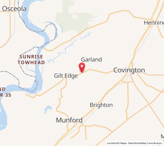 Map of Burlison, Tennessee