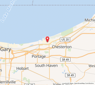 Map of Burns Harbor, Indiana