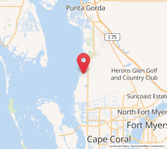 Map of Burnt Store Marina, Florida