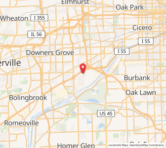 Map of Burr Ridge, Illinois