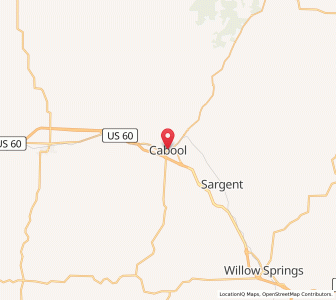 Map of Cabool, Missouri