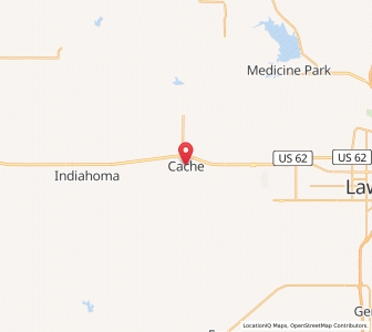 Map of Cache, Oklahoma