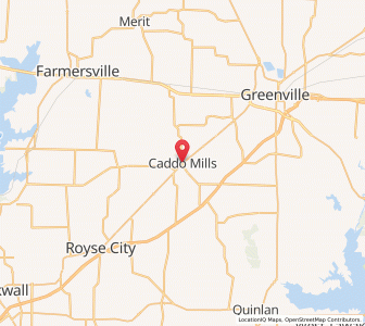 Map of Caddo Mills, Texas