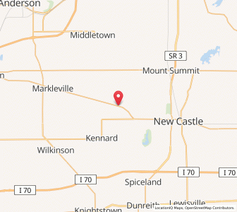 Map of Cadiz, Indiana