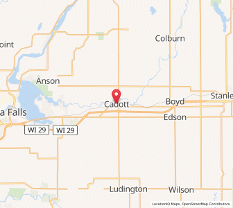 Map of Cadott, Wisconsin