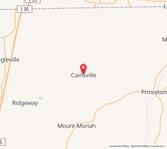 Map of Cainsville, Missouri