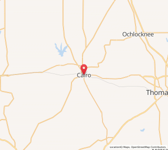 Map of Cairo, Georgia