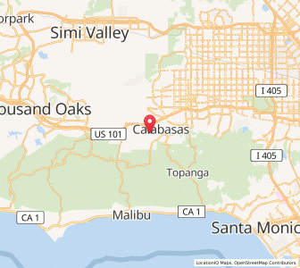 Map of Calabasas, California