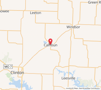 Map of Calhoun, Missouri