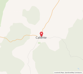 Map of Caliente, Nevada