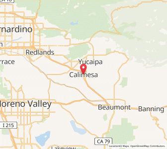 Map of Calimesa, California