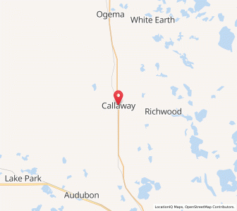 Map of Callaway, Minnesota
