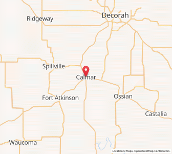 Map of Calmar, Iowa