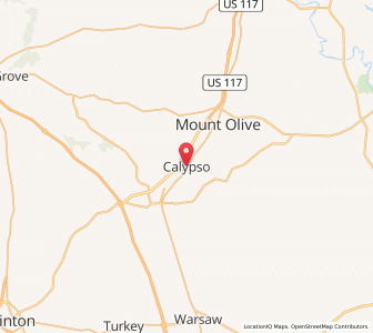 Map of Calypso, North Carolina