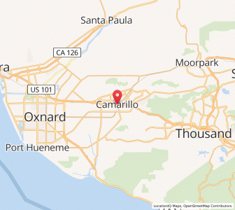 Map of Camarillo, California