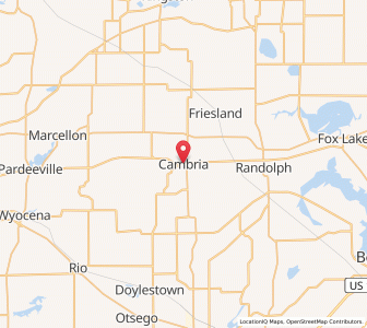 Map of Cambria, Wisconsin