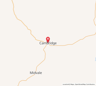 Map of Cambridge, Idaho