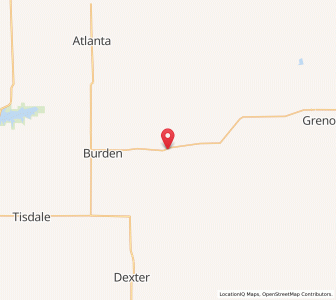 Map of Cambridge, Kansas