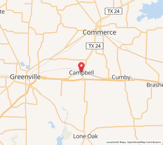 Map of Campbell, Texas