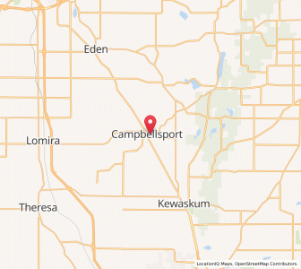 Map of Campbellsport, Wisconsin