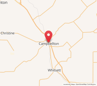 Map of Campbellton, Texas