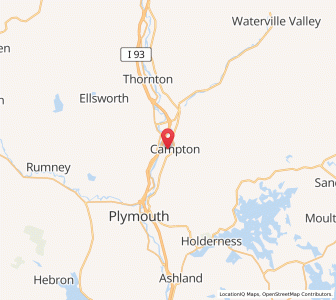 Map of Campton, New Hampshire