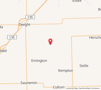 Map of Campus, Illinois