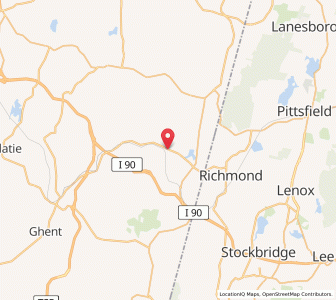 Map of Canaan, New York