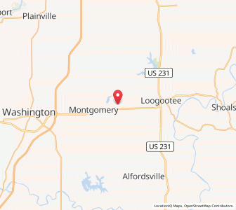 Map of Cannelburg, Indiana