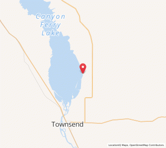 Map of Canton, Montana