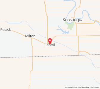 Map of Cantril, Iowa