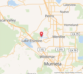 Map of Canyon Lake, California