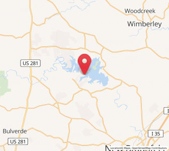 Map of Canyon Lake, Texas