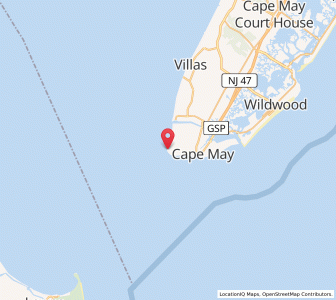 Map of Cape May Point, New Jersey