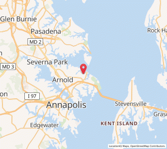 Map of Cape St. Claire, Maryland