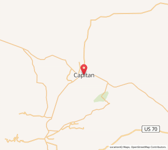 Map of Capitan, New Mexico