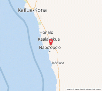 Map of Captain Cook, Hawaii