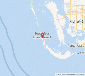 Map of Captiva, Florida