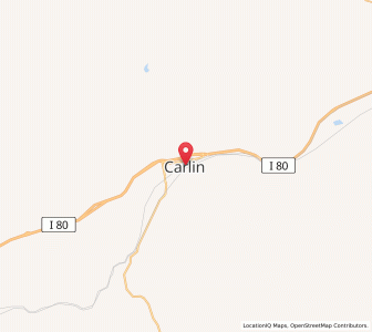 Map of Carlin, Nevada