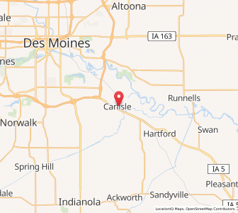 Map of Carlisle, Iowa