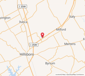 Map of Carl's Corner, Texas