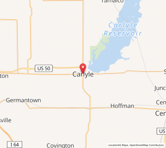 Map of Carlyle, Illinois