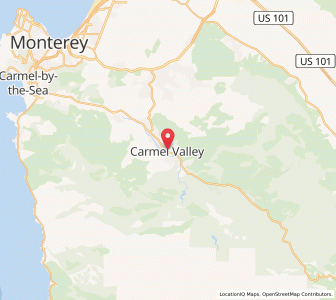 Map of Carmel Valley, California