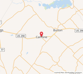 Map of Carmine, Texas