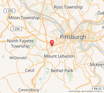 Map of Carnegie, Pennsylvania