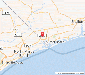 Map of Carolina Shores, North Carolina