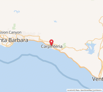 Map of Carpinteria, Alabama
