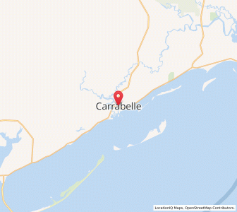 Map of Carrabelle, Florida