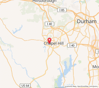 Map of Carrboro, North Carolina