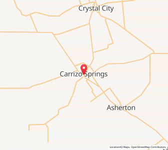 Map of Carrizo Springs, Texas